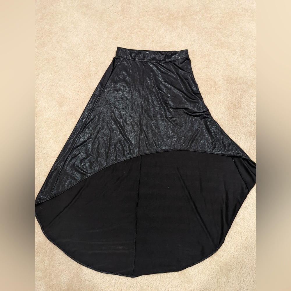 Womens Forever 21 Black Skirt Sz Small S Animal Print Very Nice Unique